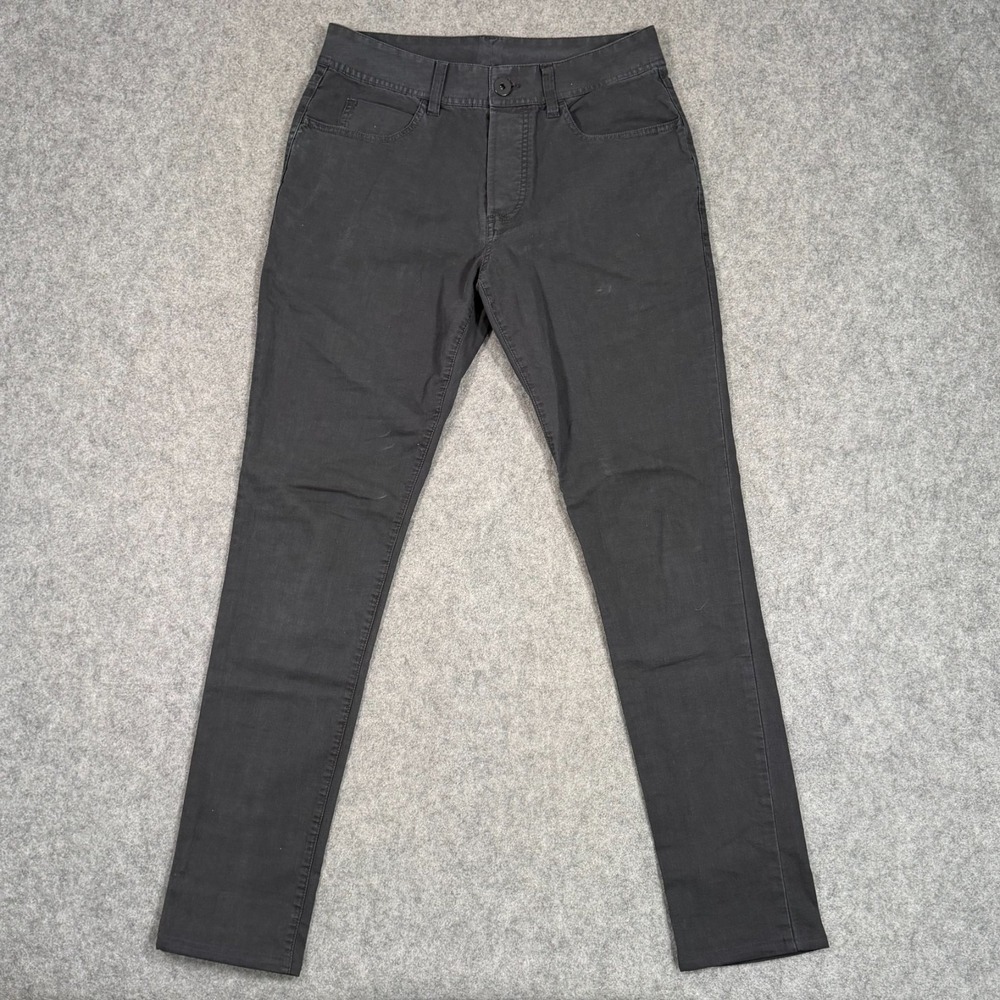 Standard James Perse Black Garment Dyed Birdseye Twill 5 Pocket Pants Size 28x30